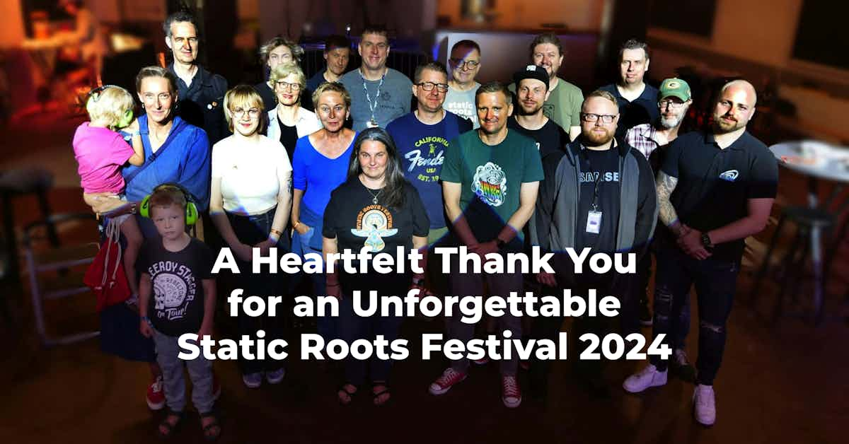 static roots festival 2024 team picture thank you